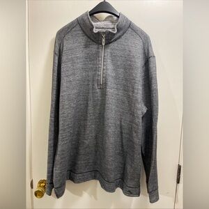 Tommy Bahama Men's Charcoal Zip-Up pullover Reversible